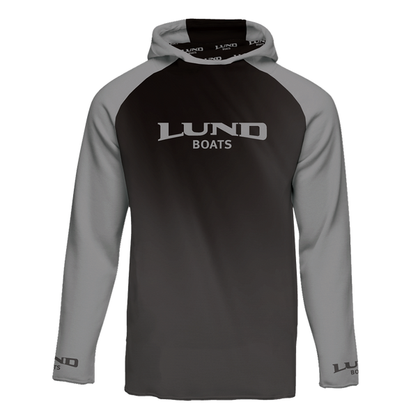 Mens Lund Boats Neck Gator Long Sleeve Performance Shirt